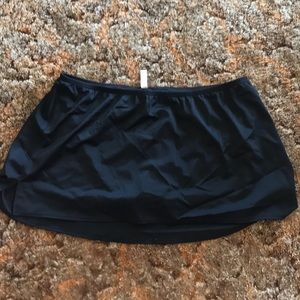 Black Swim Skort